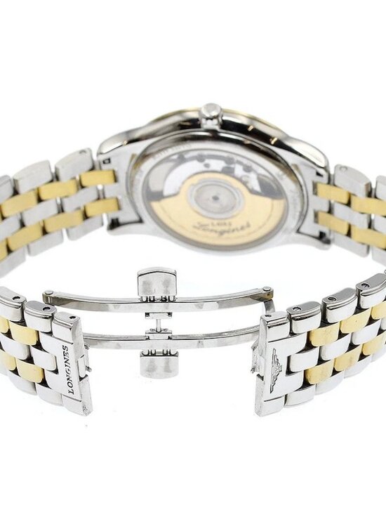 LONGINES Flagship L4.774.3 Date 12P diamond gold Dial Automatic Men\'s_914329 main image 6